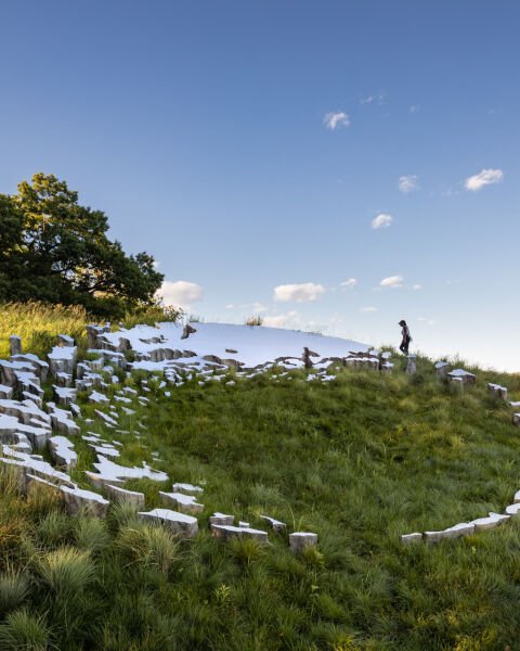 Sarah Sze Embeds Mirrored Installation into Storm King Art Center's Landscape