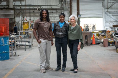 Summer Apprentice spotlight: Brionie Nelson and Hanibal Grant at UAP New York's Rock Tavern workshop