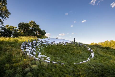 Sarah Sze Embeds Mirrored Installation into Storm King Art Center's Landscape