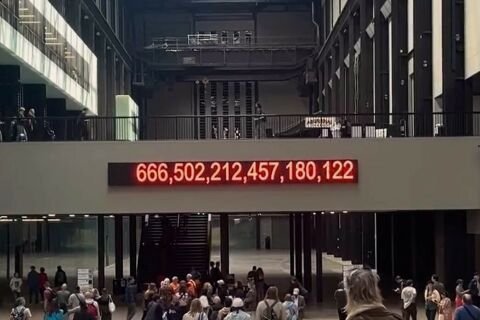 Richard Bell's Pay the Rent at Tate's Turbine Hall